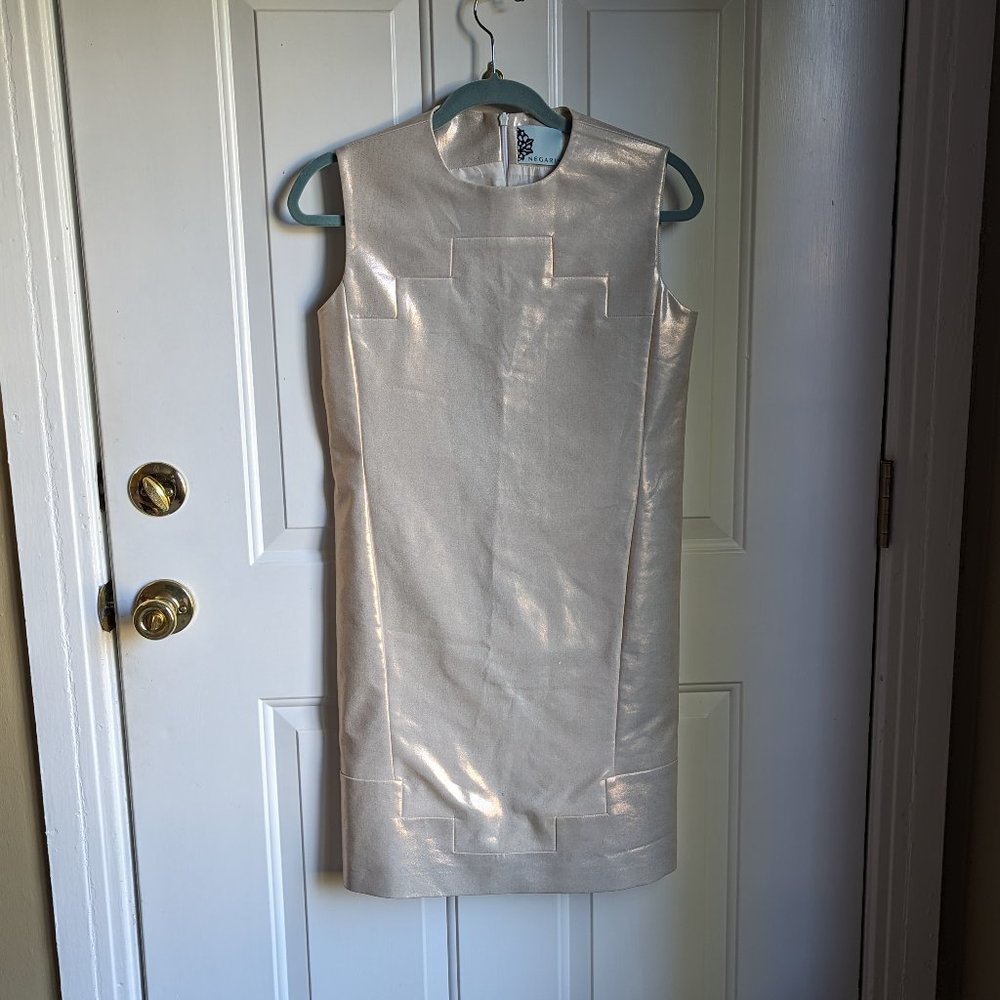 Negarin Gold Cocktail Dress – SIZE 8
